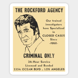 The Rockford Files - Criminal Only Agency 1968 Magnet